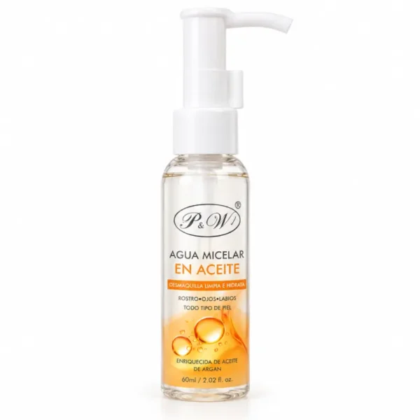 Agua micelar en aceite